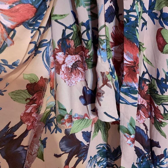 Mauve Floral Print Sleeveless Romper Maxi Style - Picture 10 of 16